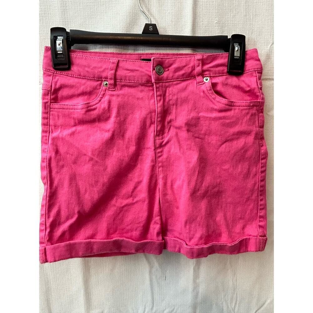 Girl's 16 Pink Cuffed Shorts GUC Cotton Blend
